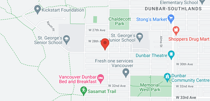 map of 4013 W 29TH AVENUE